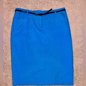 Calvin Klein Women’s Pencil Skirt with skinny belt